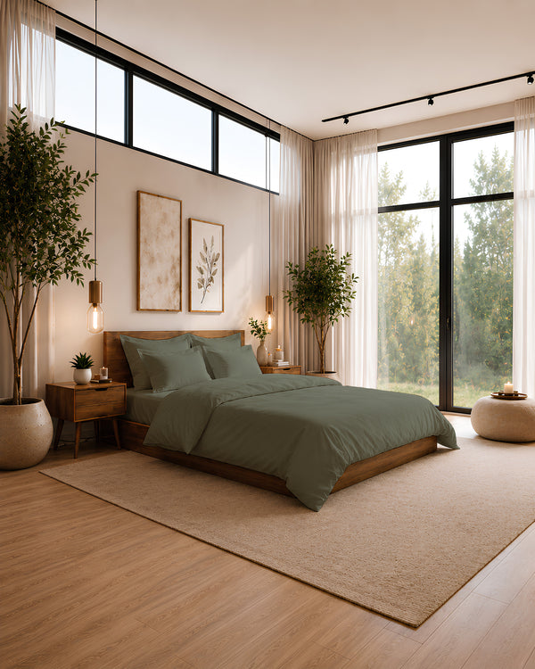 600TC Refined Sophistication Olive Green