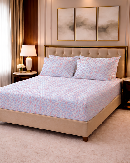 400 TC PRINTED AUSTIN FLAT SET