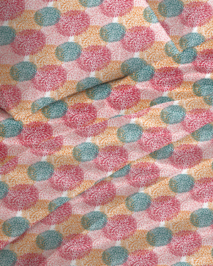 144 TC PRINTED BLOSSOM FLAT SET