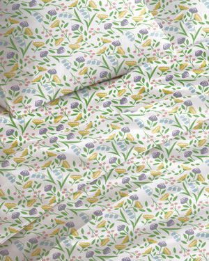 300 TC PRINTED BAILEY FLAT SET