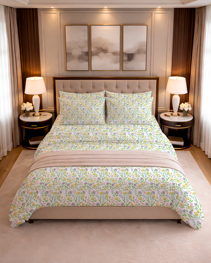 300 TC PRINTED BAILEY FLAT SET