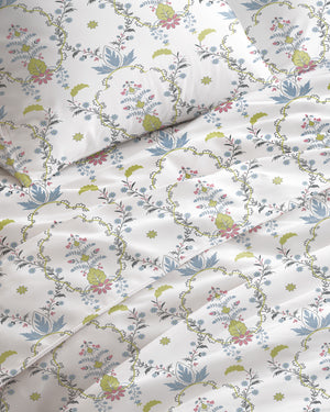 300 TC PRINTED CANDELLA FLAT SET
