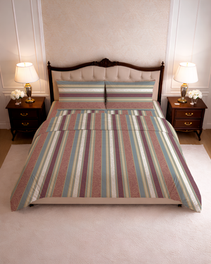 144 TC PRINTED CELADON FLAT SET