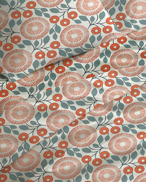 200 TC PRINTED CITRUS FLAT SET