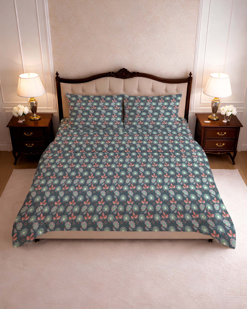 144 TC PRINTED CORSAGE FLAT SET