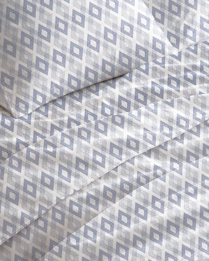 400 TC PRINTED DIAMOND DROP FLAT SET