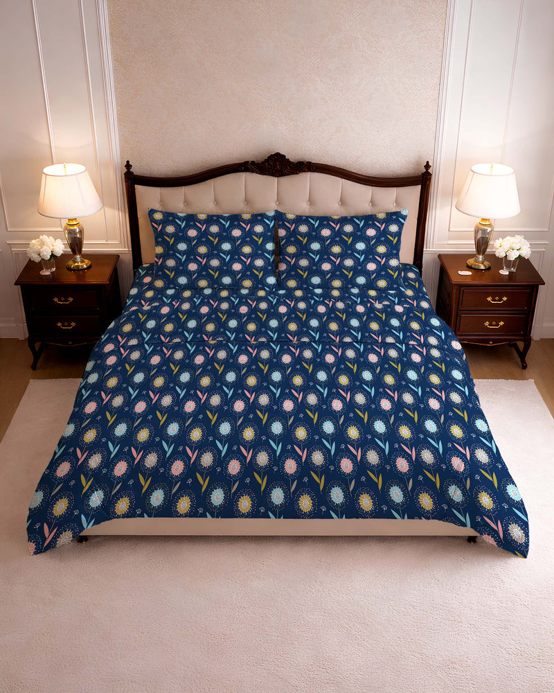 144 TC PRINTED DELLA FITTED SET