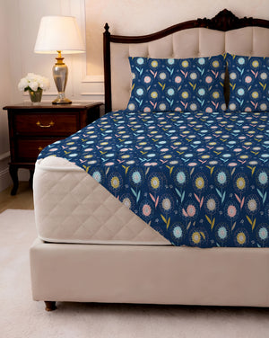 144 TC PRINTED DELLA FITTED SET