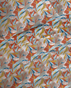 200 TC PRINTED FLORIAN FLAT SET