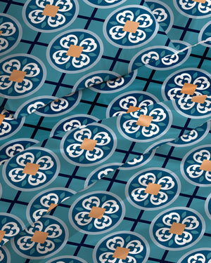 144 TC PRINTED GEOMETRICAL FLAT SET