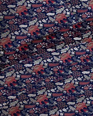200 TC PRINTED JESSAMINE FLAT SET