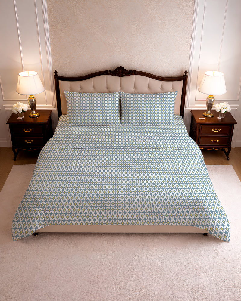 200 TC PRINTED RADIANT FLAT SET