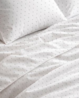 600 TC PRINTED RAIN DROP FLAT SET