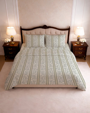 200 TC PRINTED RAYAN FLAT SET