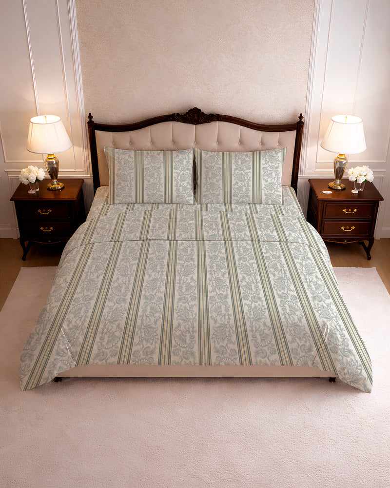 200 TC PRINTED RAYAN FLAT SET