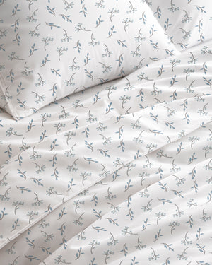 600 TC PRINTED STEM LEAVES FLAT SET