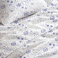 300 TC PRINTED SNOW FLORAL FLAT SET