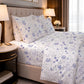 300 TC PRINTED SNOW FLORAL FLAT SET