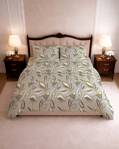 144 TC PRINTED SPRUCE FLAT SET