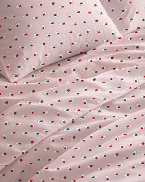 200 TC STRAWBERRY FLAT SET