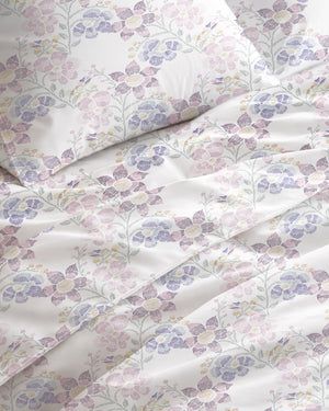 300 TC PRINTED THREAD FLOWER FLAT SET