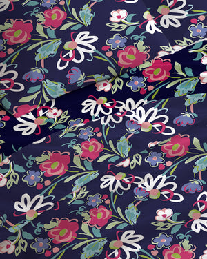 300 TC PRINTED VERONICA FLAT SET