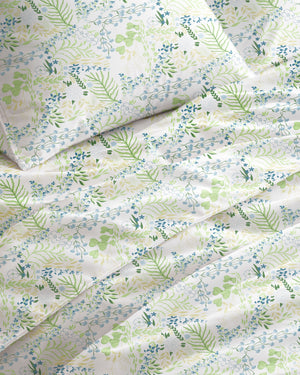 500 TC PRINTED FOREST FLAT SET